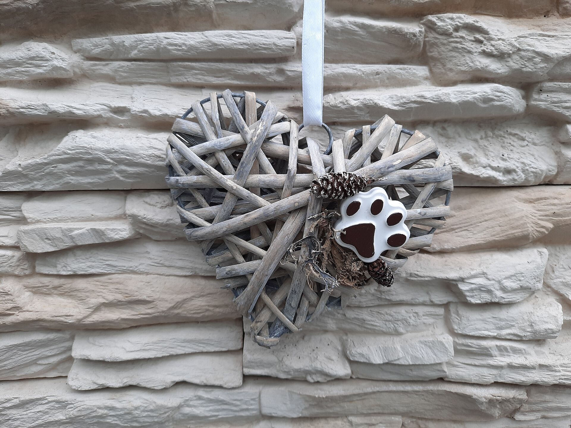 Hängeherz -natur-klein