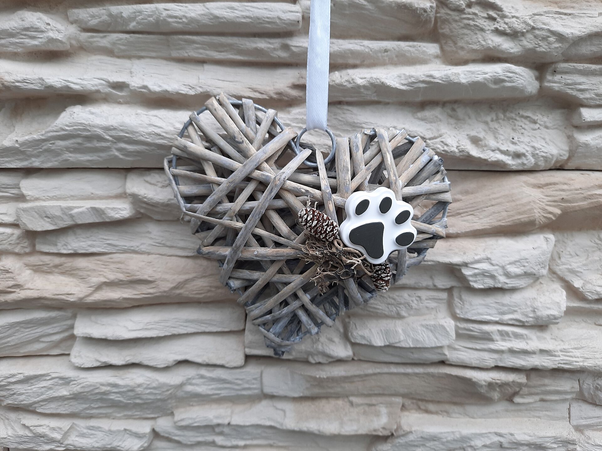 Hängeherz -natur-klein