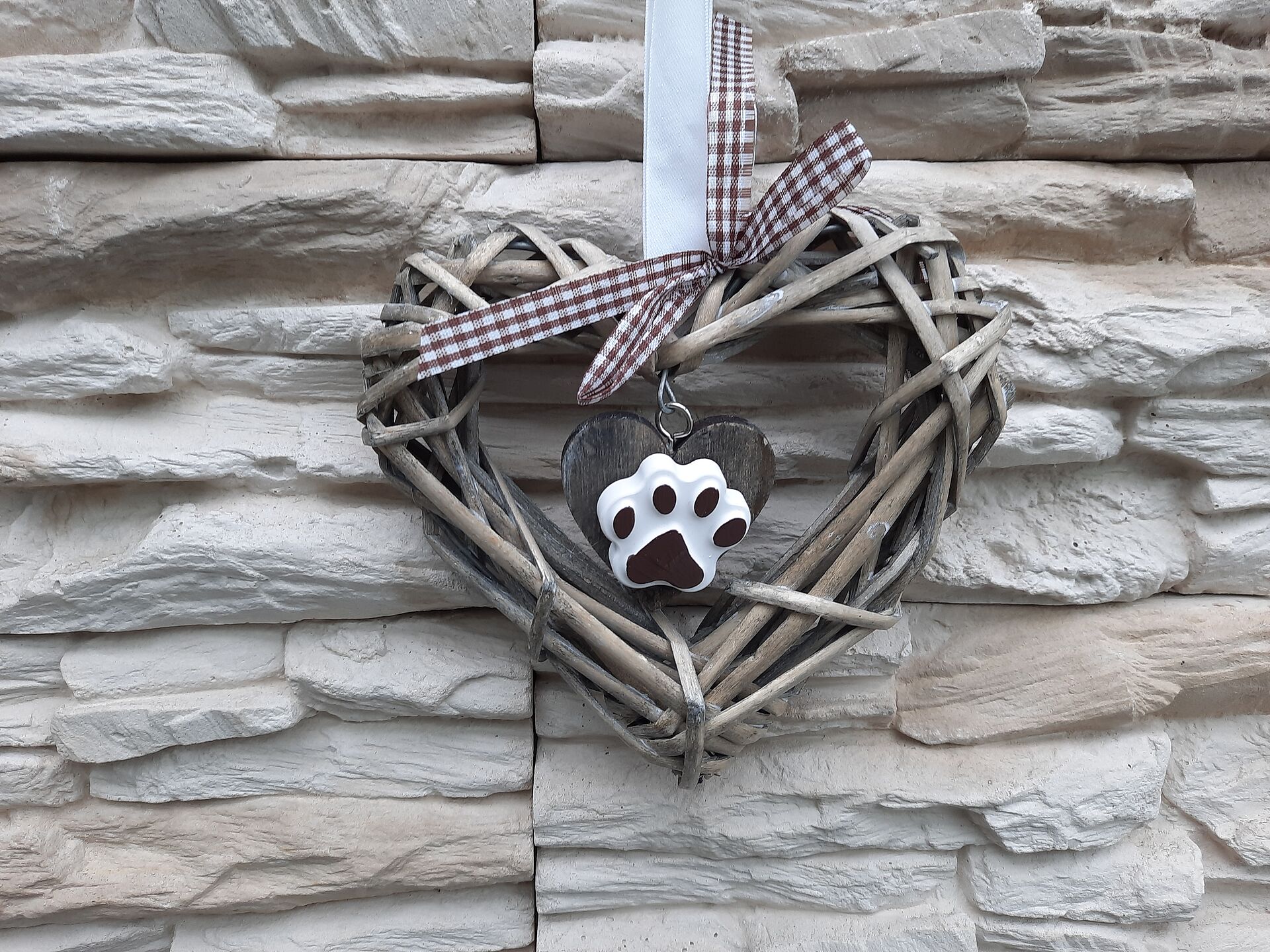 Hängeherz -natur-klein